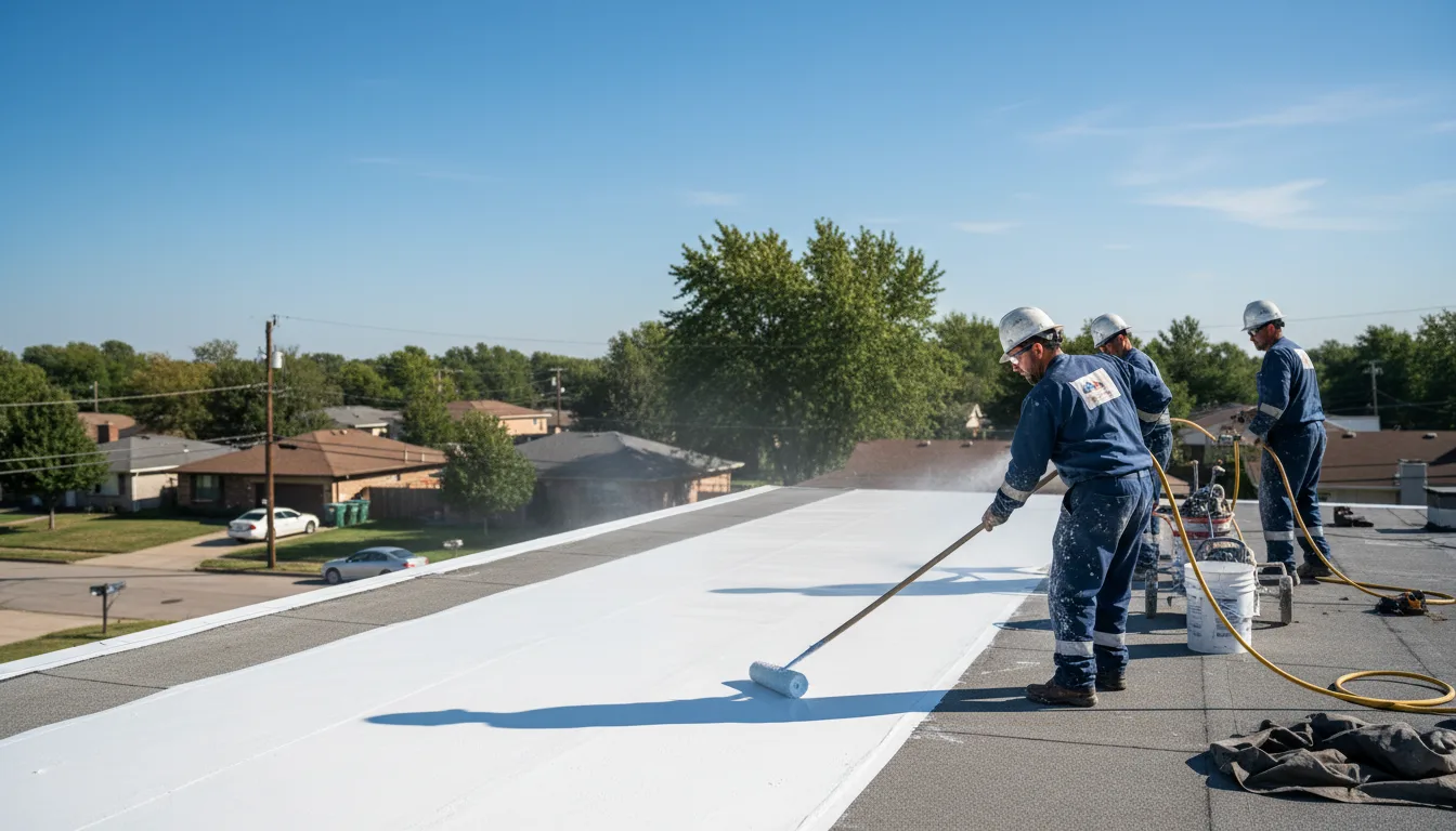 Commercial roof coating in Broken Arrow, OK near me